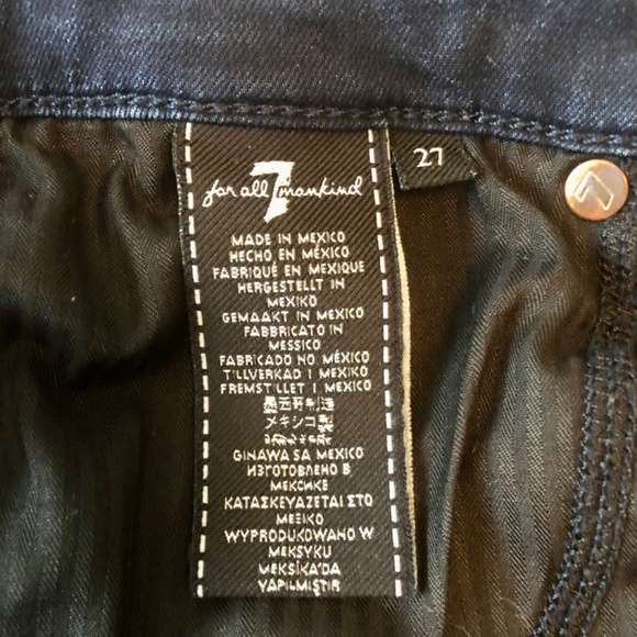 7 for all mankind high waist ankle gwenevere jeans 27 - Picture 6 of 14